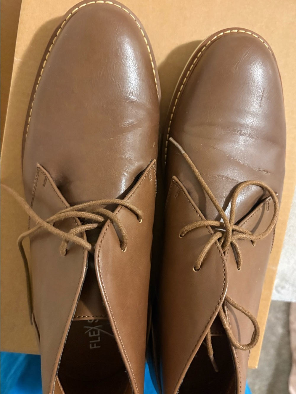 Flex step Men’s Brown Leather Boots Great condition . #boots #leather